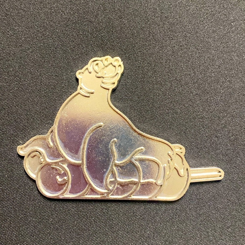 Lisa Frank ocean life seal Lisa Frank die cast metal silver pendant medallion